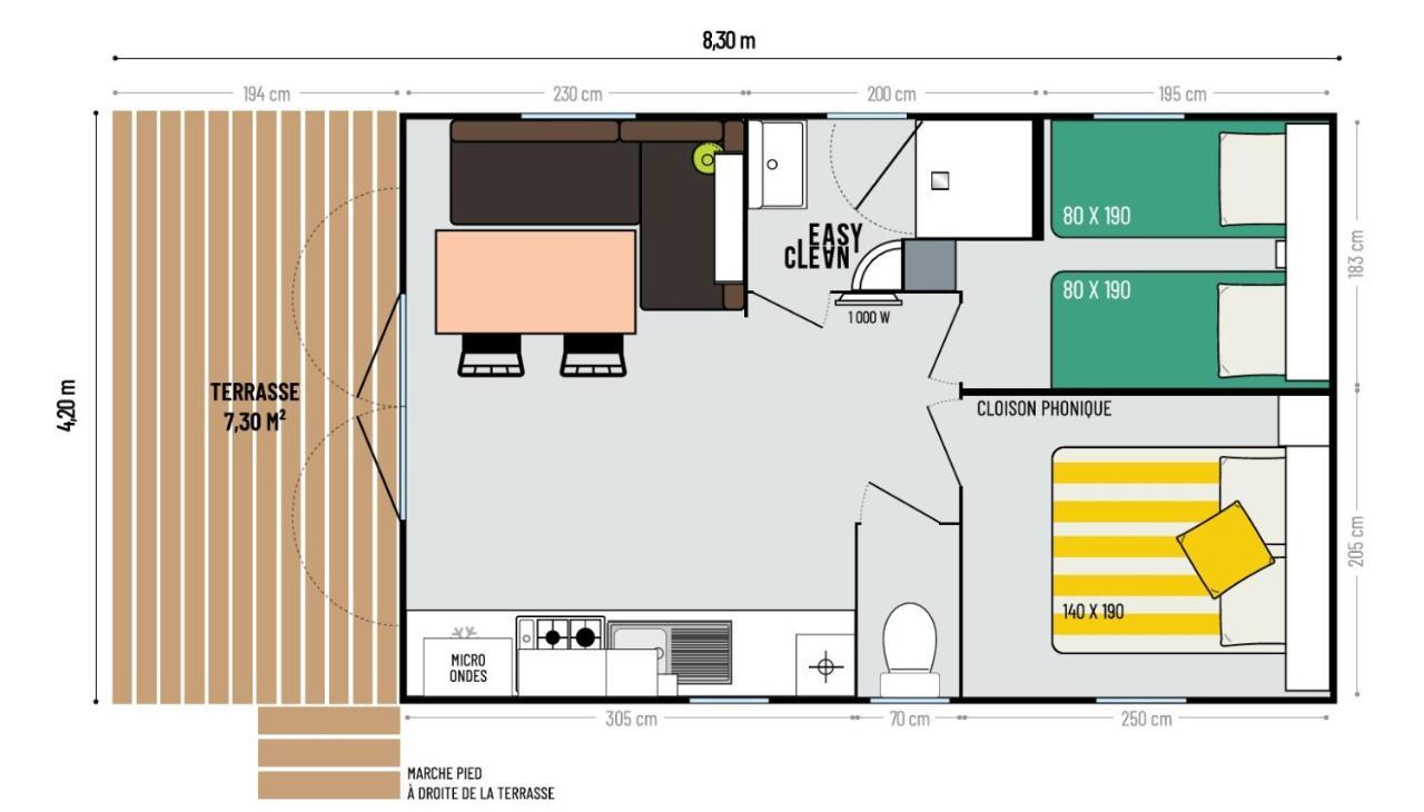 Camping Les Sables Blancs 콩카르노 외부 사진